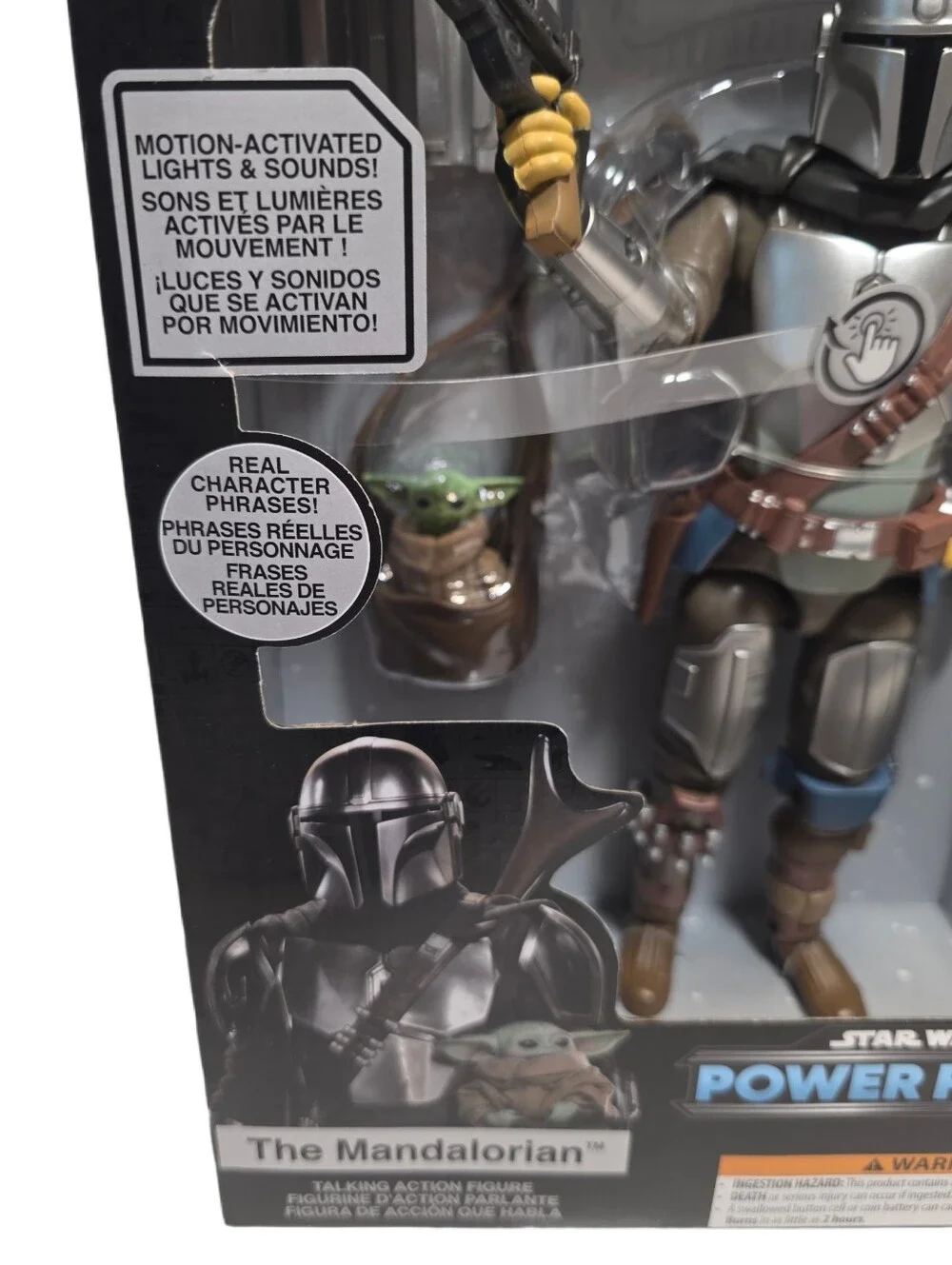 Disney Star Wars Power Force THE MANDALORIAN GROGU Talking Action Figure - NIB